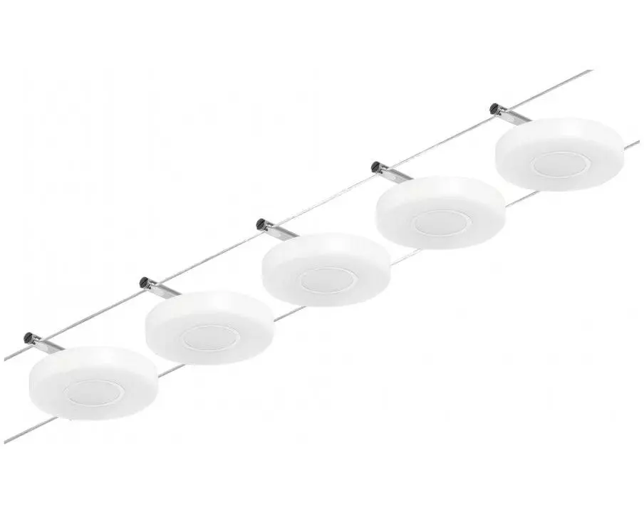 Paulmann CorDuo LED Seilsystem DiscLED Basisset 5 x 200 lm