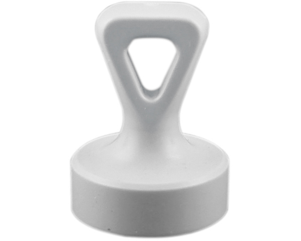 BEREC Griffmagnet Kunststoff 17mm GM16S.56 Öse grau 2 Stück