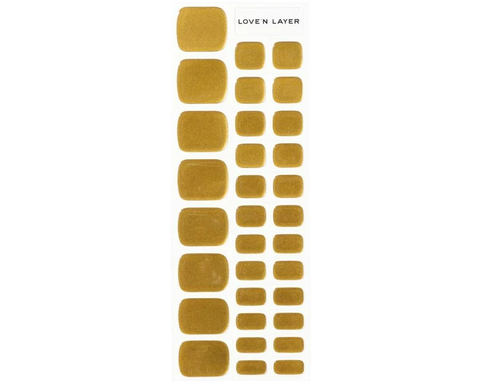 LoveNLayer Toe Metallic, Shiny, Gold