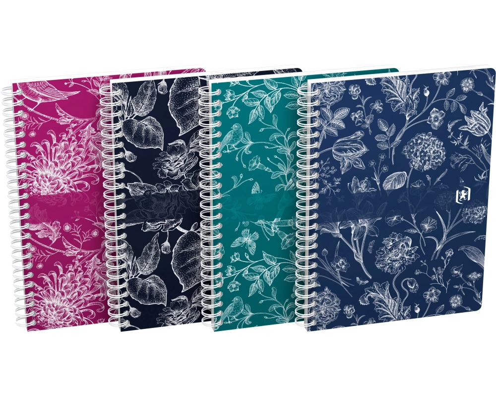 OXFORD Spiralheft Romance A5 400189441 ass. kariert 60 Blatt