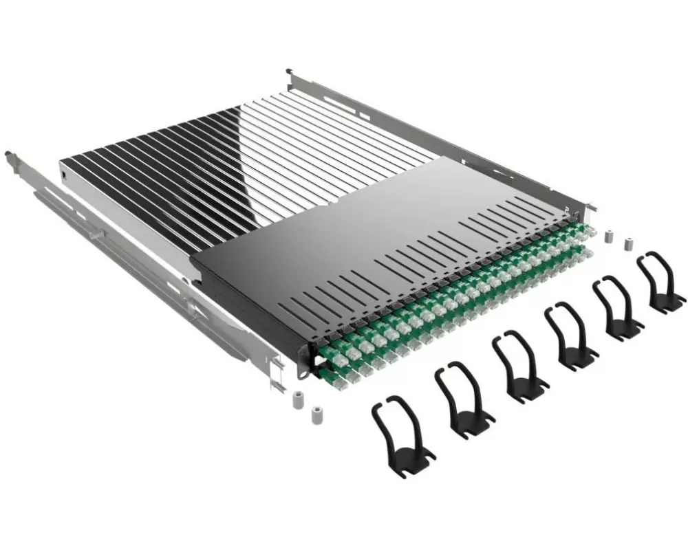 Patchbox PATCHBOX PLUS+ Cat 6A, STP, 1.8 m, Grün, 24 Kassetten