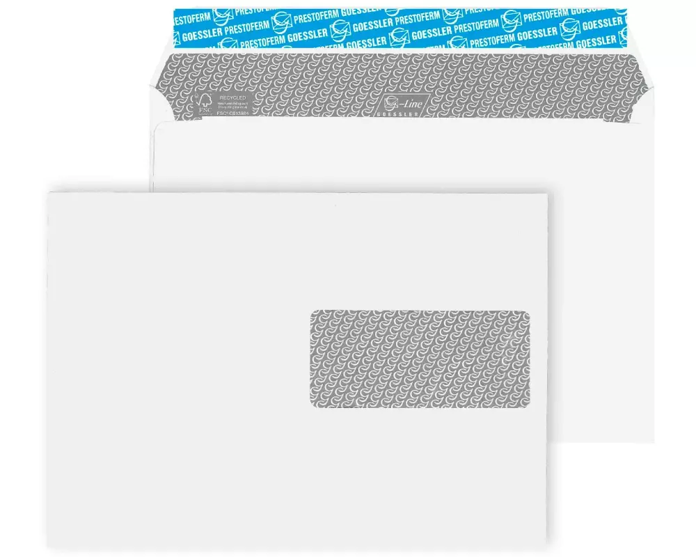 Goessler Couvert mit Fenster G-Line Revivo C5, Rechts, 500 Stück