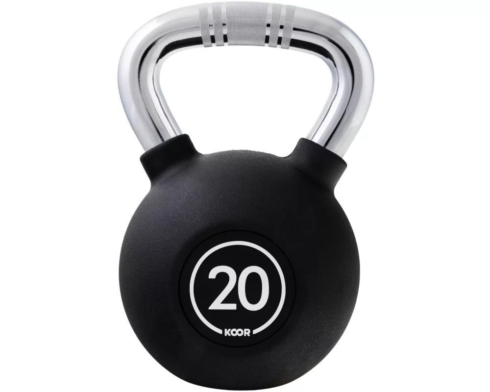 KOOR Kettlebell 20 kg, Schwarz