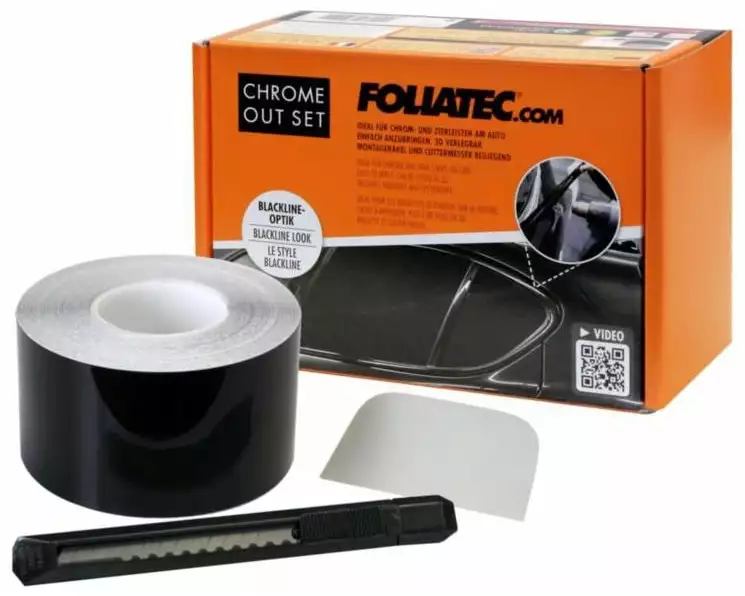Foliatec Klebefolie Chrome Out Set Schwarz