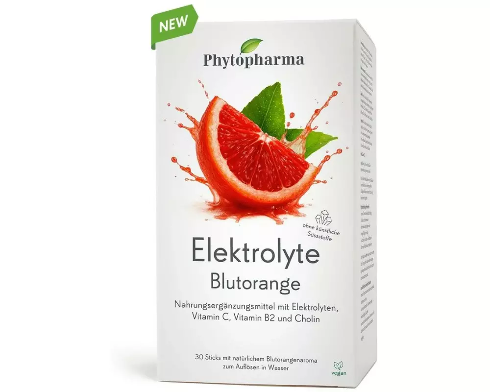 Phytopharma Elektrolyte Blutorange Sticks 30 Stück