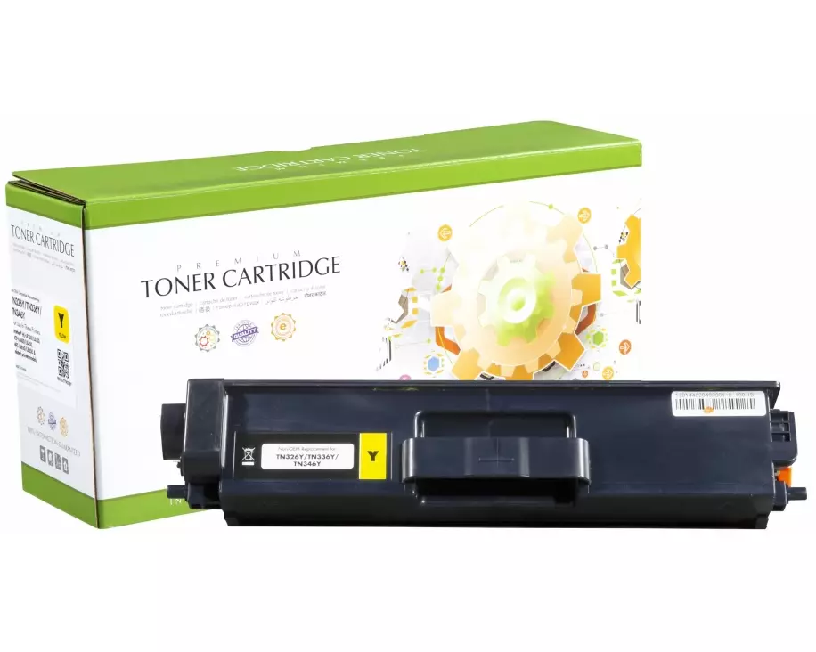STATIC Toner cartridge compatible with Brother TN-326Y/TN-336Y yellow compatible 3.500 pages