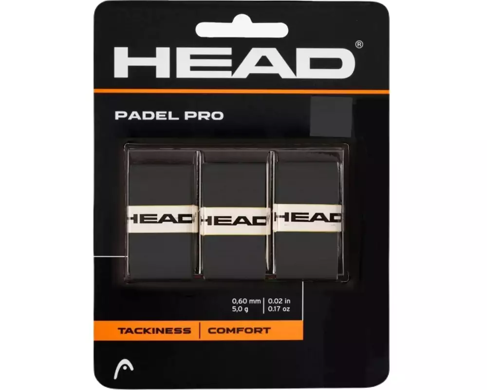 HEAD Padel Grip Padel Pro 3er-Pack, Schwarz