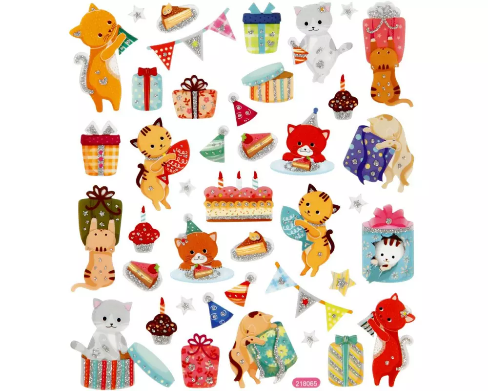 Creativ Company Motivsticker Katze/Geburtstag 1 Blatt