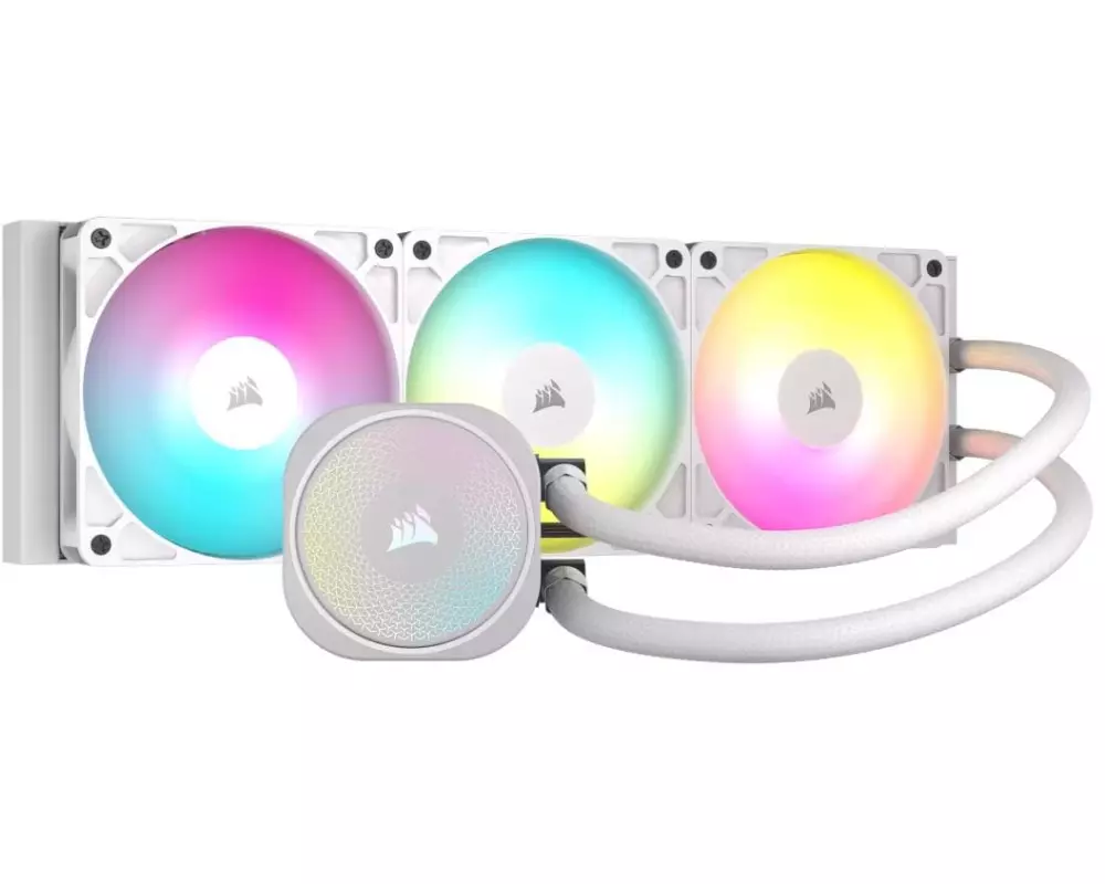 "NAUTILUS 360 RS ARGB White, 360mm Radiator, Liquid CPU Cooler"