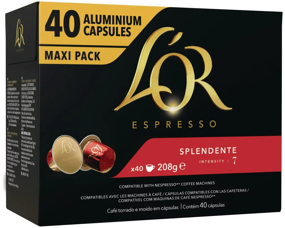 L'Or Kaffeekapseln Espresso Splendente 40 Stück