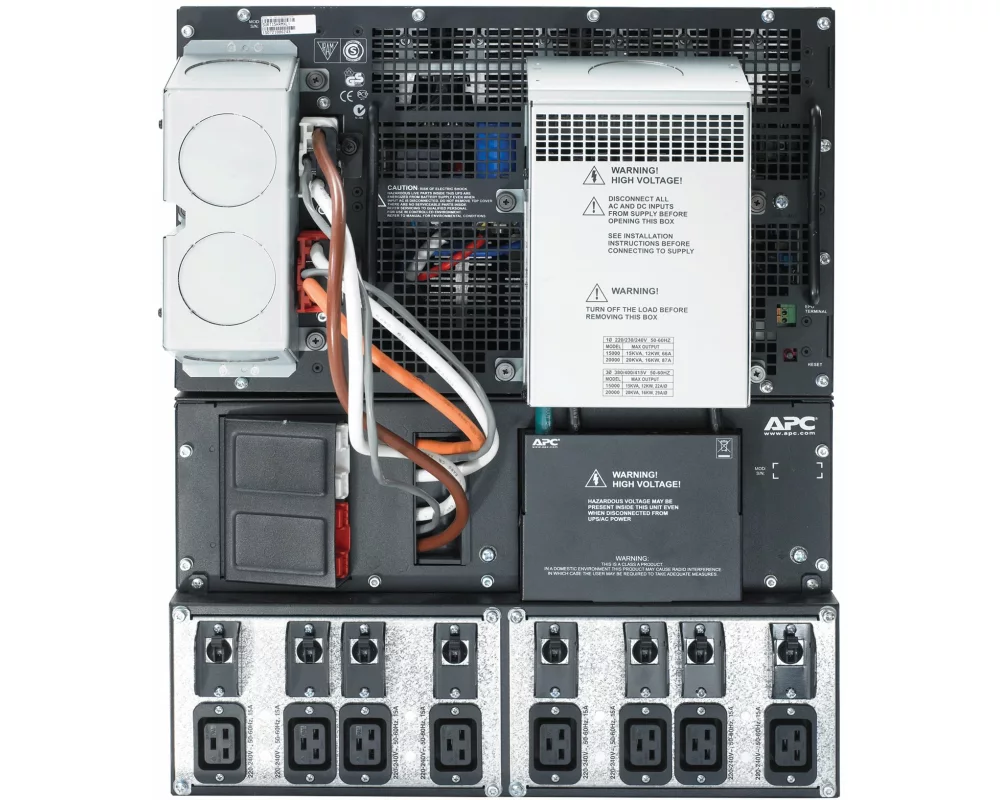APC Smart-UPS RT 15kVA RM 12U 230V or 400V including AP9631 Network card 8min Runtime 12kW