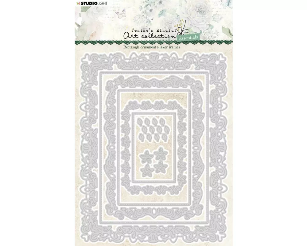 Studio Light Stanzschablone Ornamentrahmen 137x177x1 mm, 8 Stück