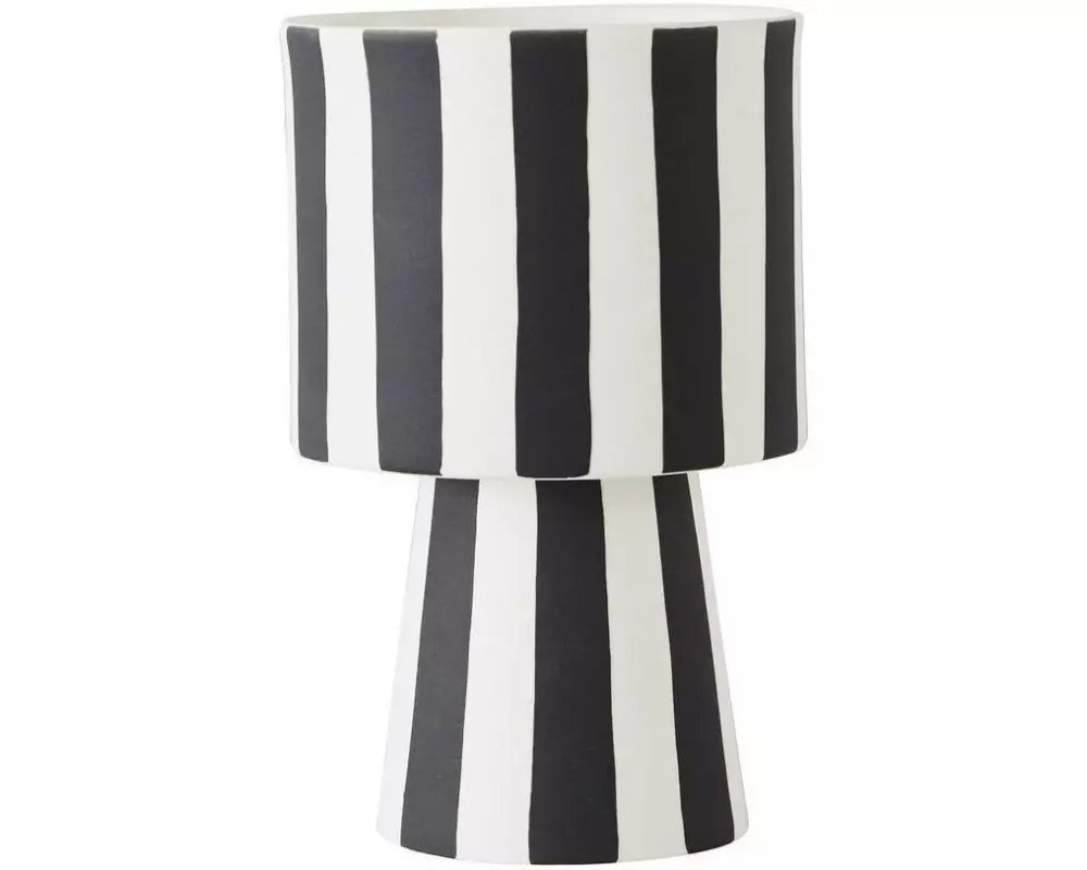 OYOY Dekoschale Toppu Ø 10 cm, Schwarz/Weiss