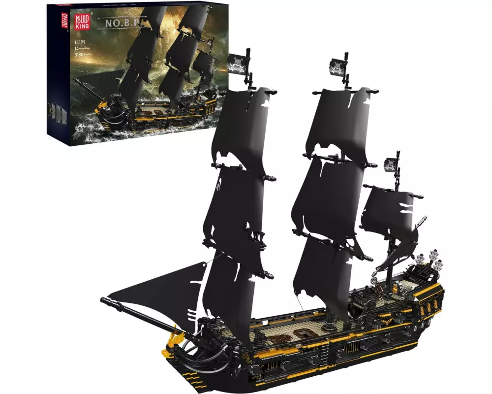 Mould King Black Pearl Nautik Piraten Klemmbaustein-Set