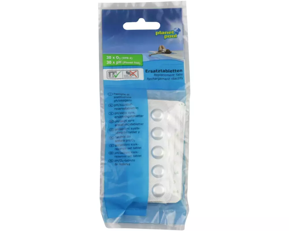 Planet Pool Ersatztabletten pH/Sauerstoff, 2 x 30 Tabletten