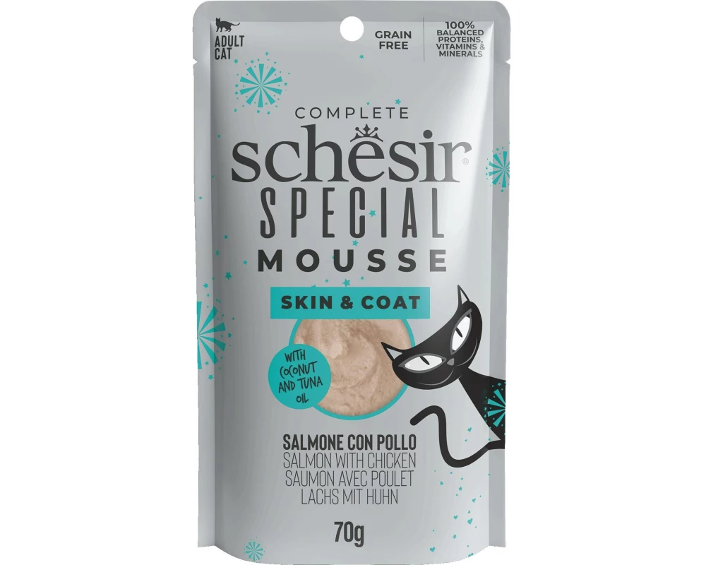 Schesir Nassfutter Special Mousse Skin&Coat, 70 g