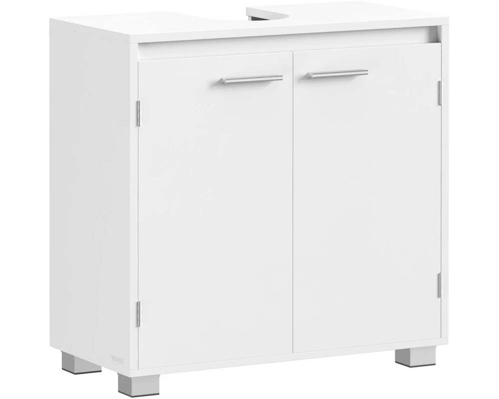 VASAGLE Waschbeckenschrank 60 x 60 cm, Weiss