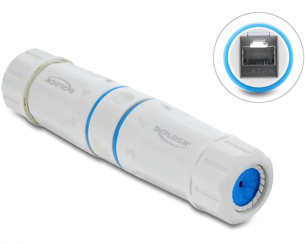 Delock Kabelverbinder RJ45 zu RJ45 Cat.6A 1 Stück