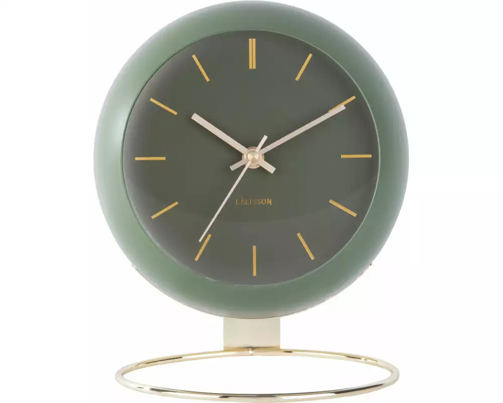 KARLSSON Tischuhr Globe 25 cm, Grün