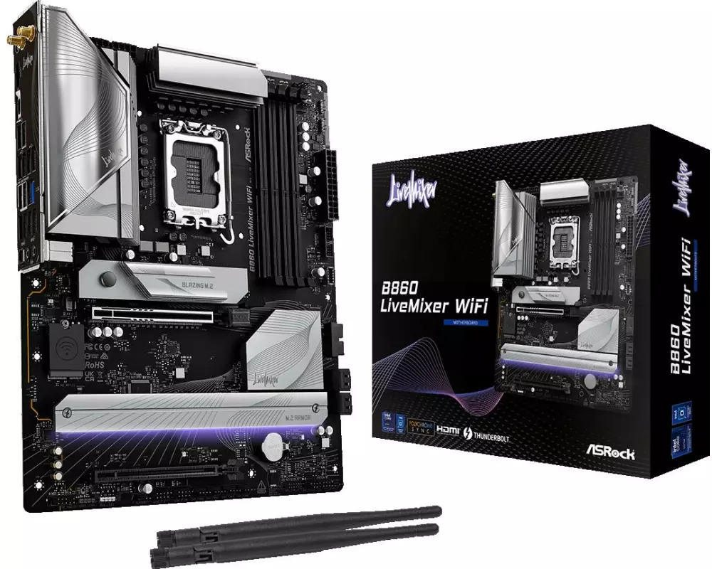 ASRock Mainboard B860 LiveMixer WiFi