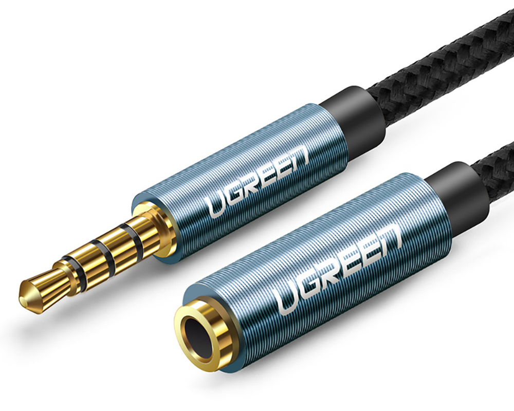 UGREEN Cable 3.5mm Male/3.5 Female 40675 Extension Braid 2m,(BB)