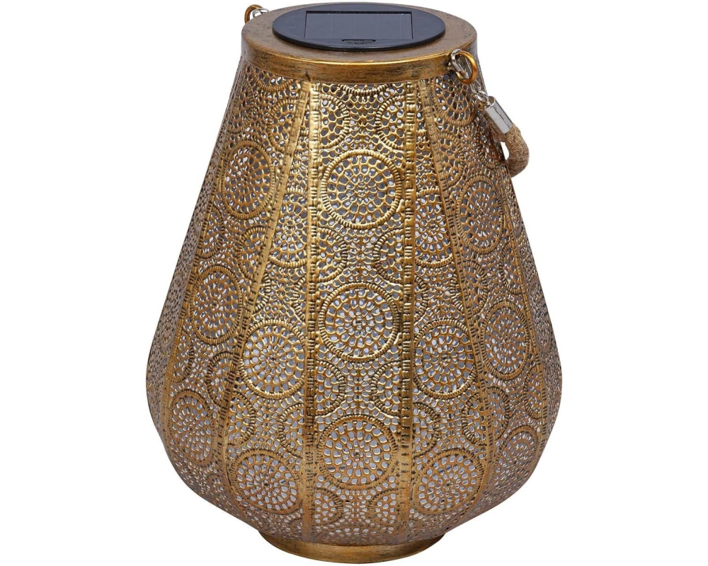 SCHOENENBERGER Solar Dekoleuchte SABIK 97.148202 gold, Solar, LED