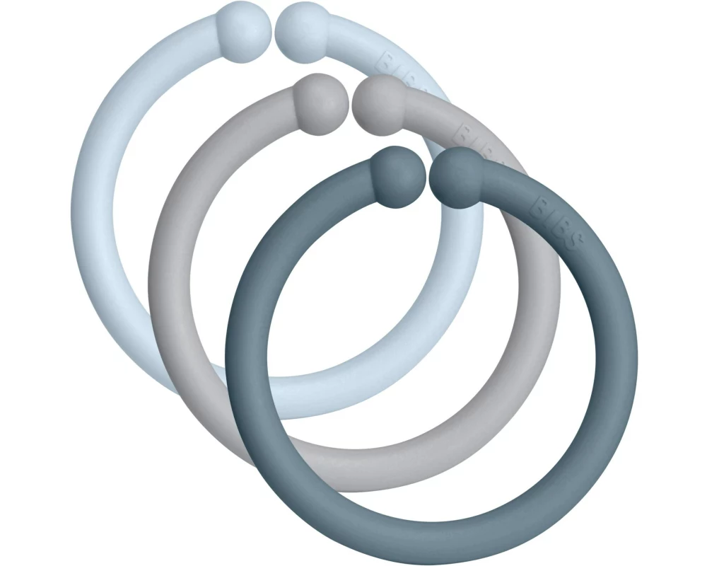 Bibs Loops 12er-Pack Polypropylen Babyblau Cloud Petrol