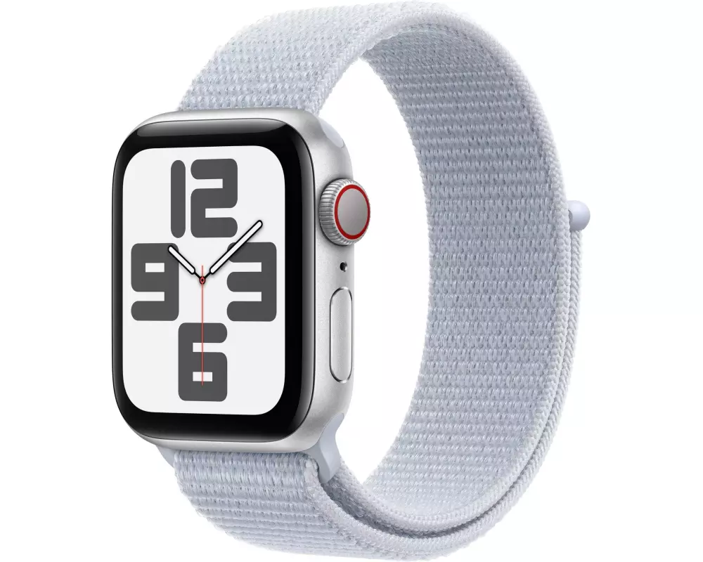 Apple Watch SE 2 40 mm LTE Silver Blue Cloud Sport Loop