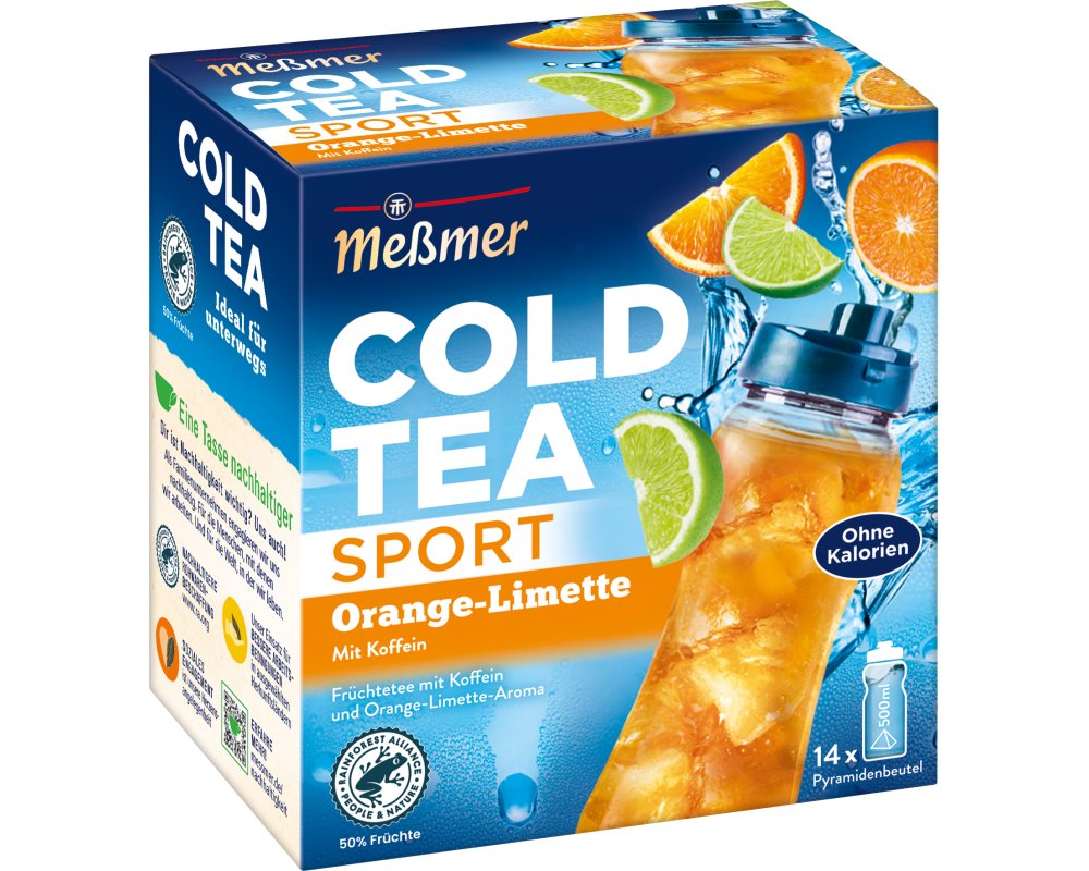 MESSMER Cold Tea Sport Orange Limette 10824400 Beutel 2.75g, 14 Stk.