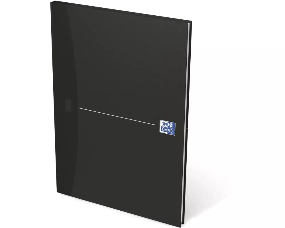 Oxford Notizbuch Office Essentials, A4, Liniert, Schwarz