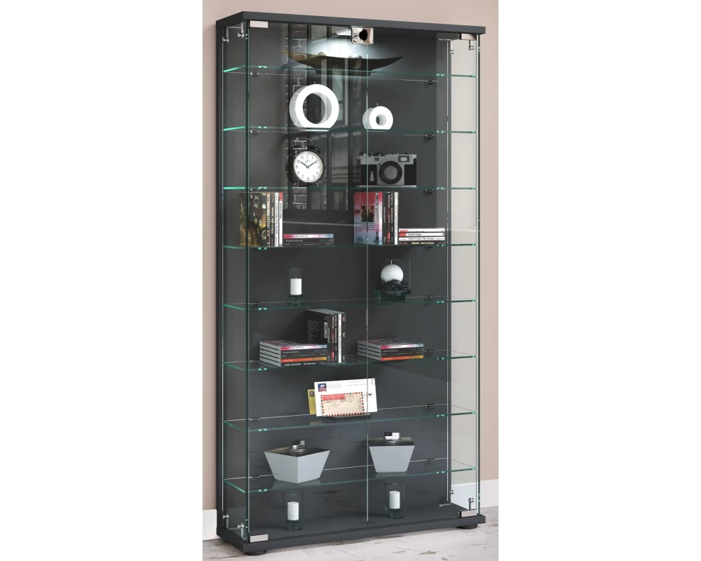 VCM Vitrine Stelas L 59 x 114 cm, Anthrazit