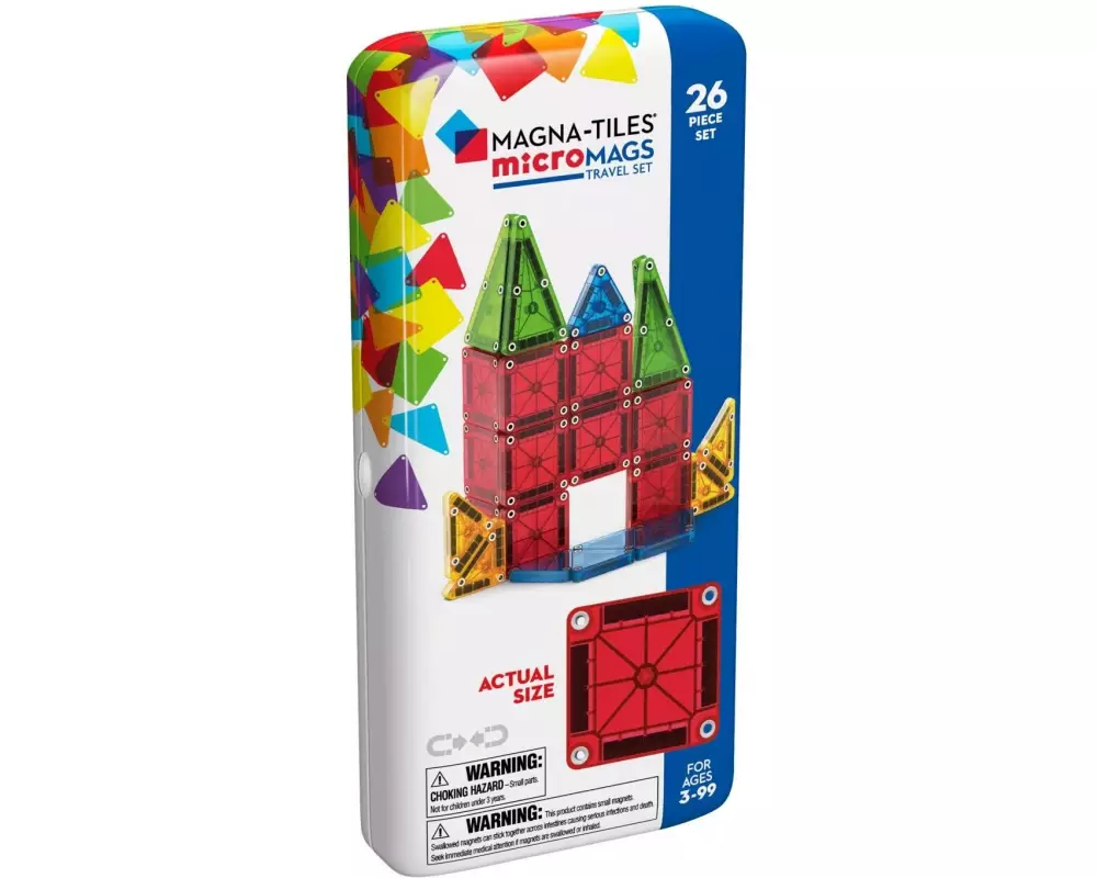 Magna-Tiles Bausteinmodell microMAGS Reiseset 26-teilig