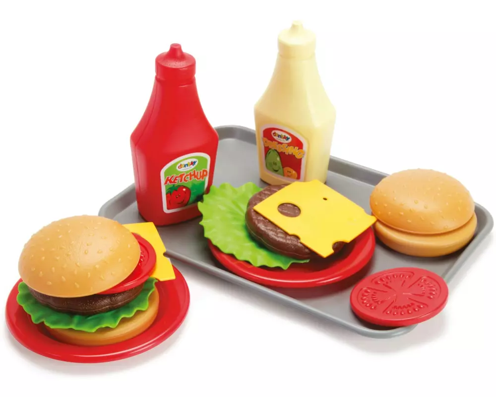 dantoy Classic Burger-Spielset auf Tablett