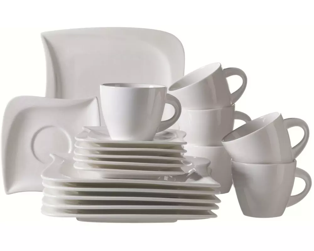 Mäser Kaffee-Service La Musica 18-teilig, Weiss