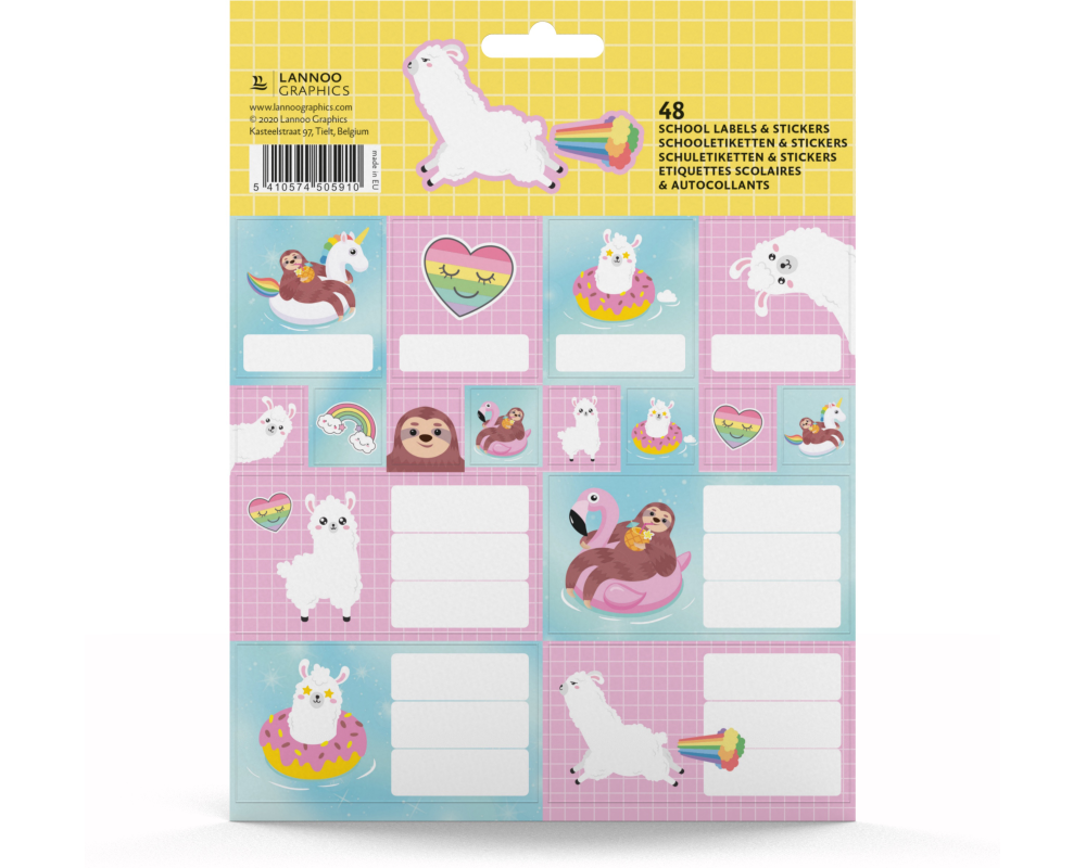 ROOST School Labels & Stickers 505910 GOOD VIBES POOL PARTY