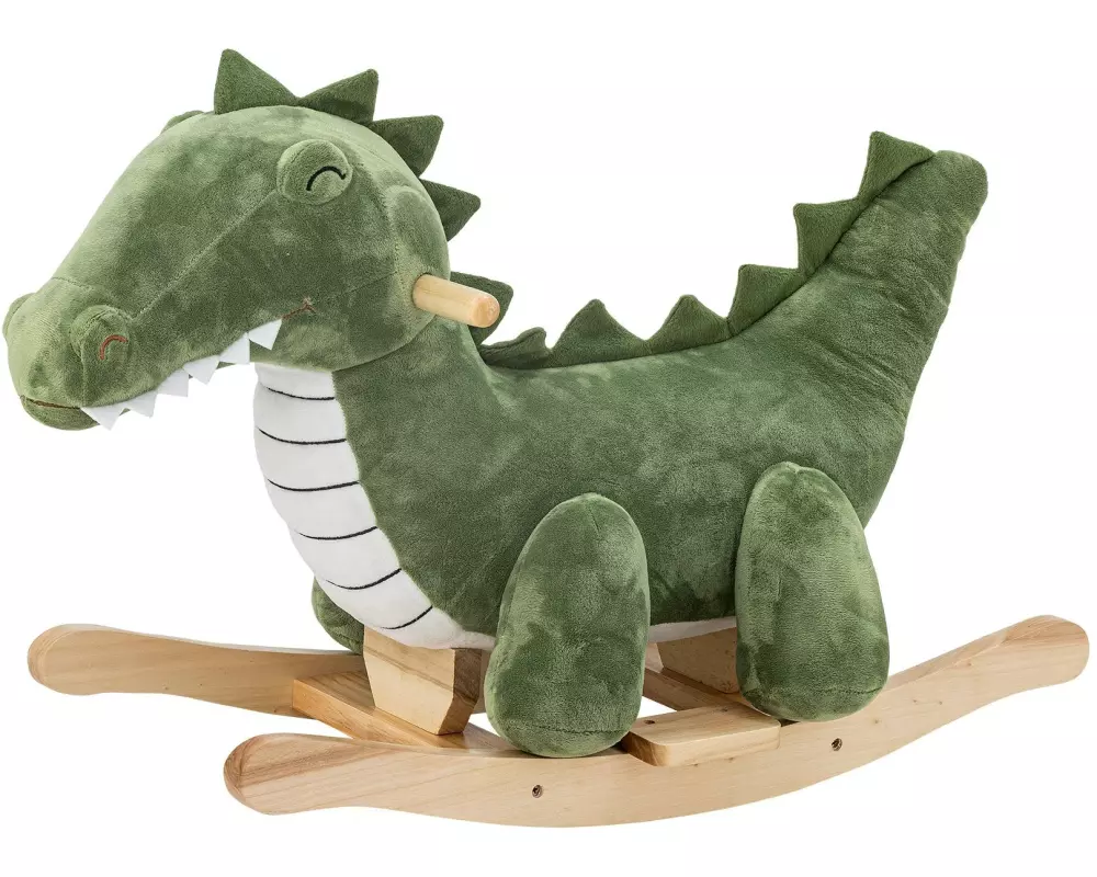 Bloomingville Schaukeltier Arnie Crocodile, Grün, Polyester