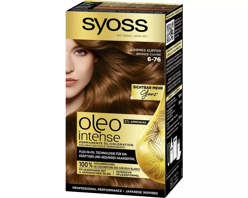 Syoss oleo intense Haarcoloration Oleo Intense 6-76 Warmes Kupfer