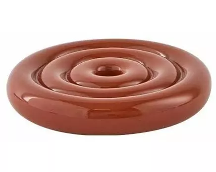 OYOY Kerzenhalter Savi low Ø 17 cm, Braun