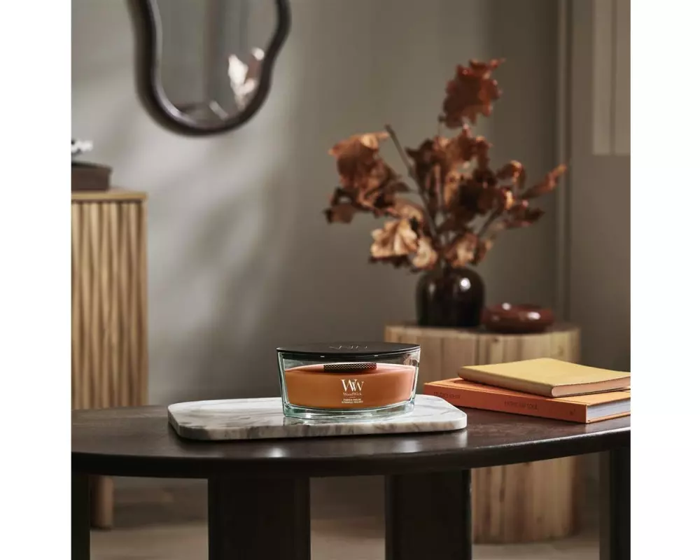Woodwick Duftkerze Pumpkin Praline Ellipse