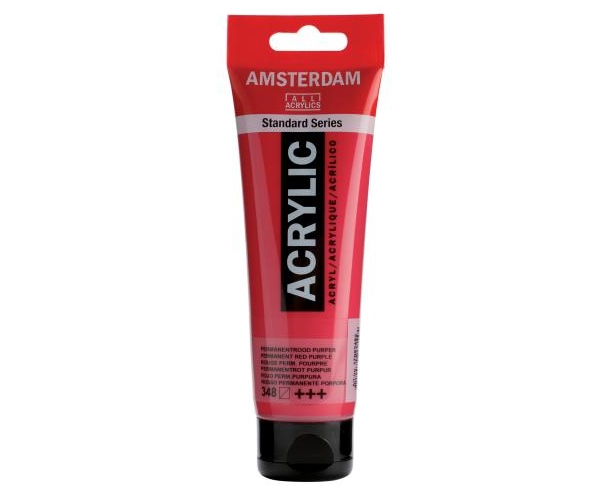 AMSTERDAM Acrylfarbe 120ml 17093482 rot purpur 348