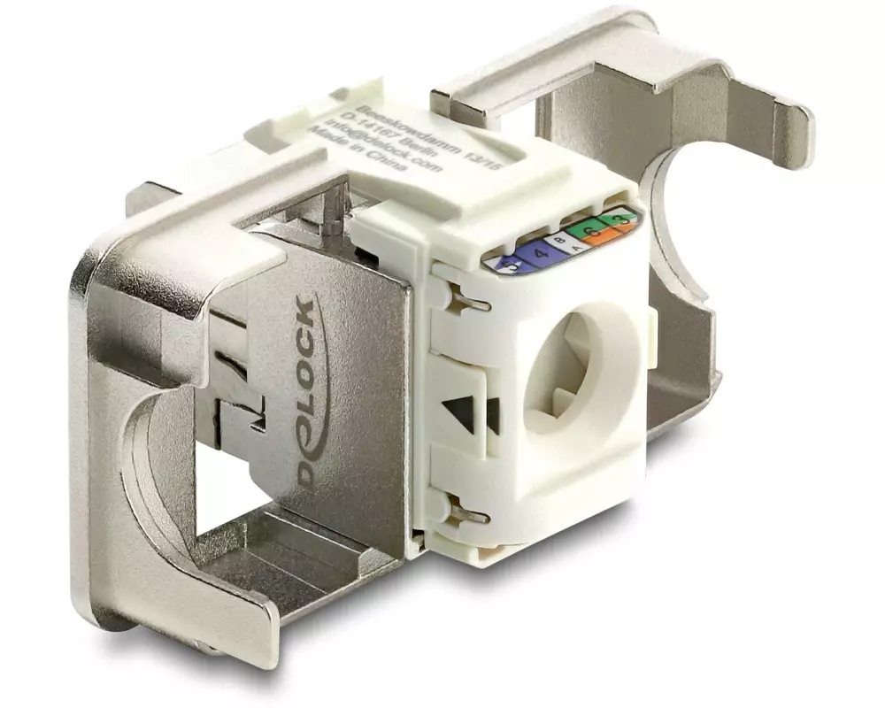 Delock Keystone-Modul RJ45 Buchse zu LSA geschirmt
