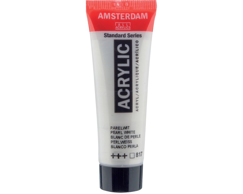 AMSTERDAM Acrylfarbe 20ml 17048170 Perlweiss 817