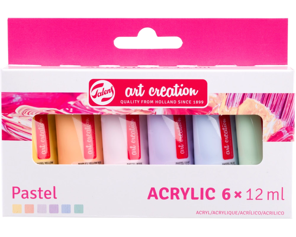 TALENS Acrylfarbe 6x12ml 9021862M Pastel