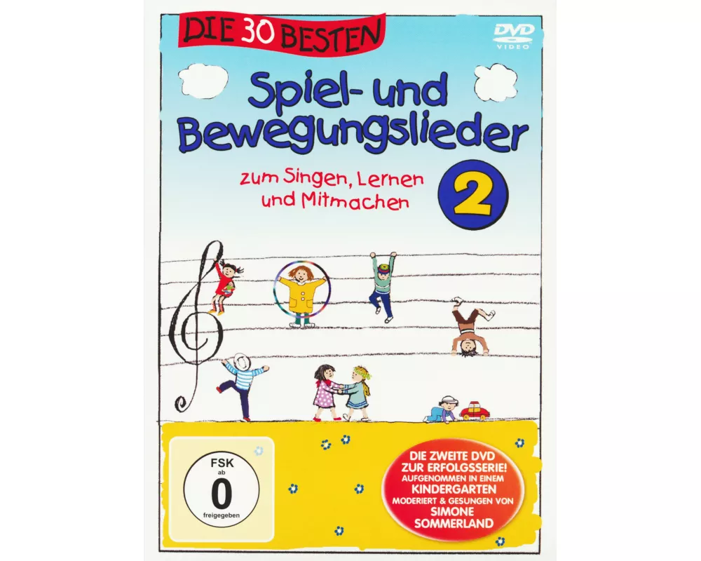 Die 30 besten Spiel- und Bewegungslieder 2-Die DVD