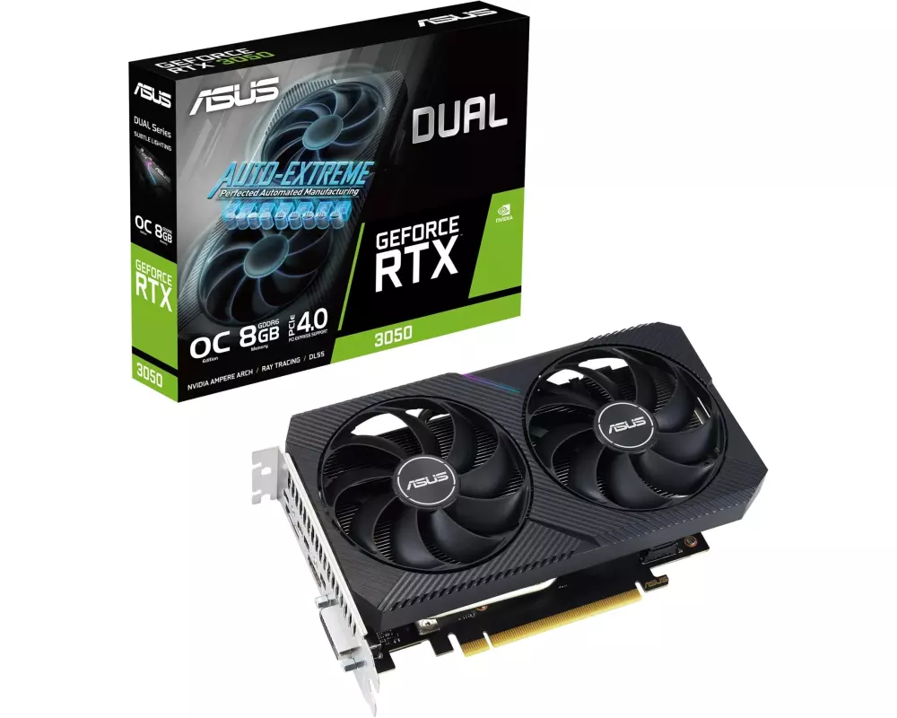 ASUS Grafikkarte Dual GeForce RTX 3050 V2 OC Edition 8 GB