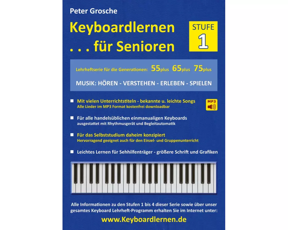 Keyboardlernen für Senioren (Stufe 1)