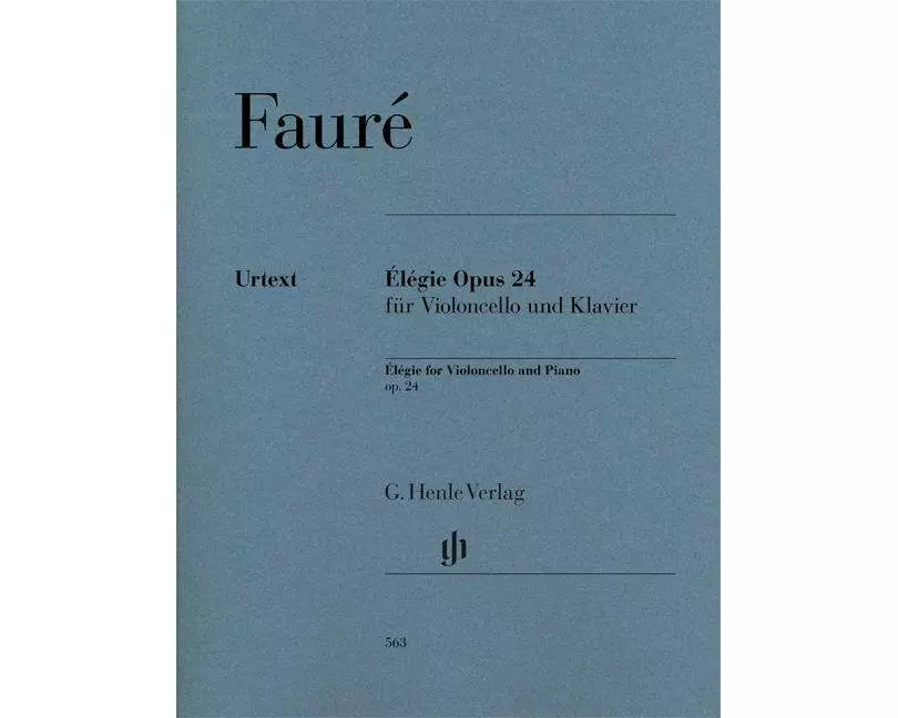Élégie Opus 24 für Violoncello und Klavier