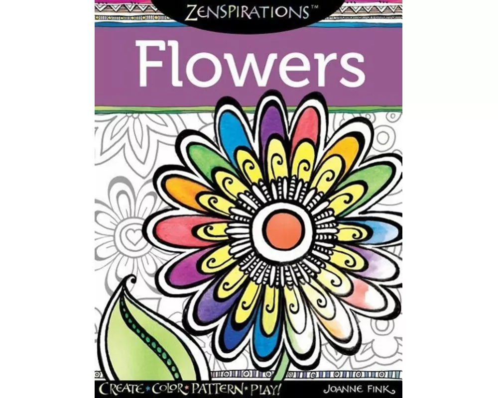 Zenspirations Coloring Book Flowers