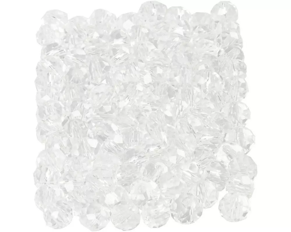 Creativ Company Glasschliffperlen 3 mm x 4 mm Transparent