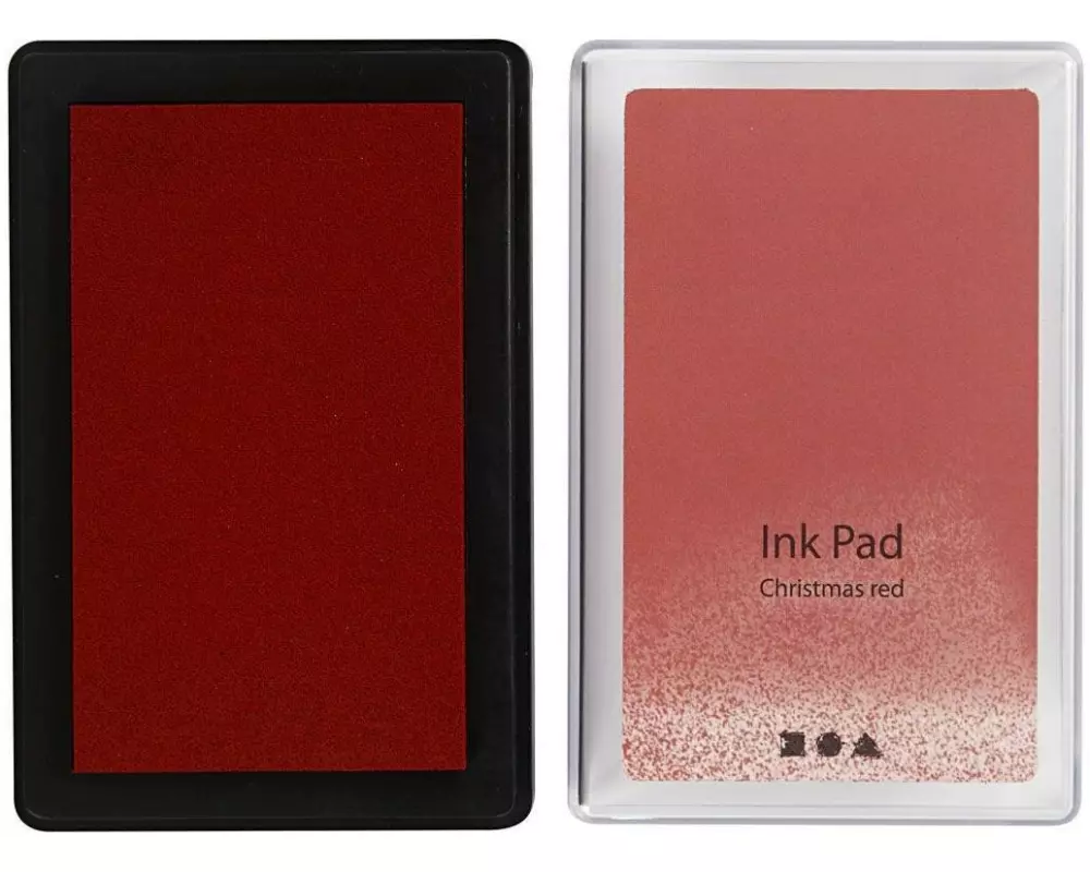Creativ Company Stempelkissen Ink Pad, 9 x 6 x 2 cm Rot